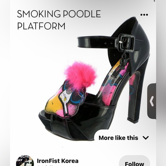 Super rare retired Iron Fist smoking puddle spike high heels - Picture 3 of 11